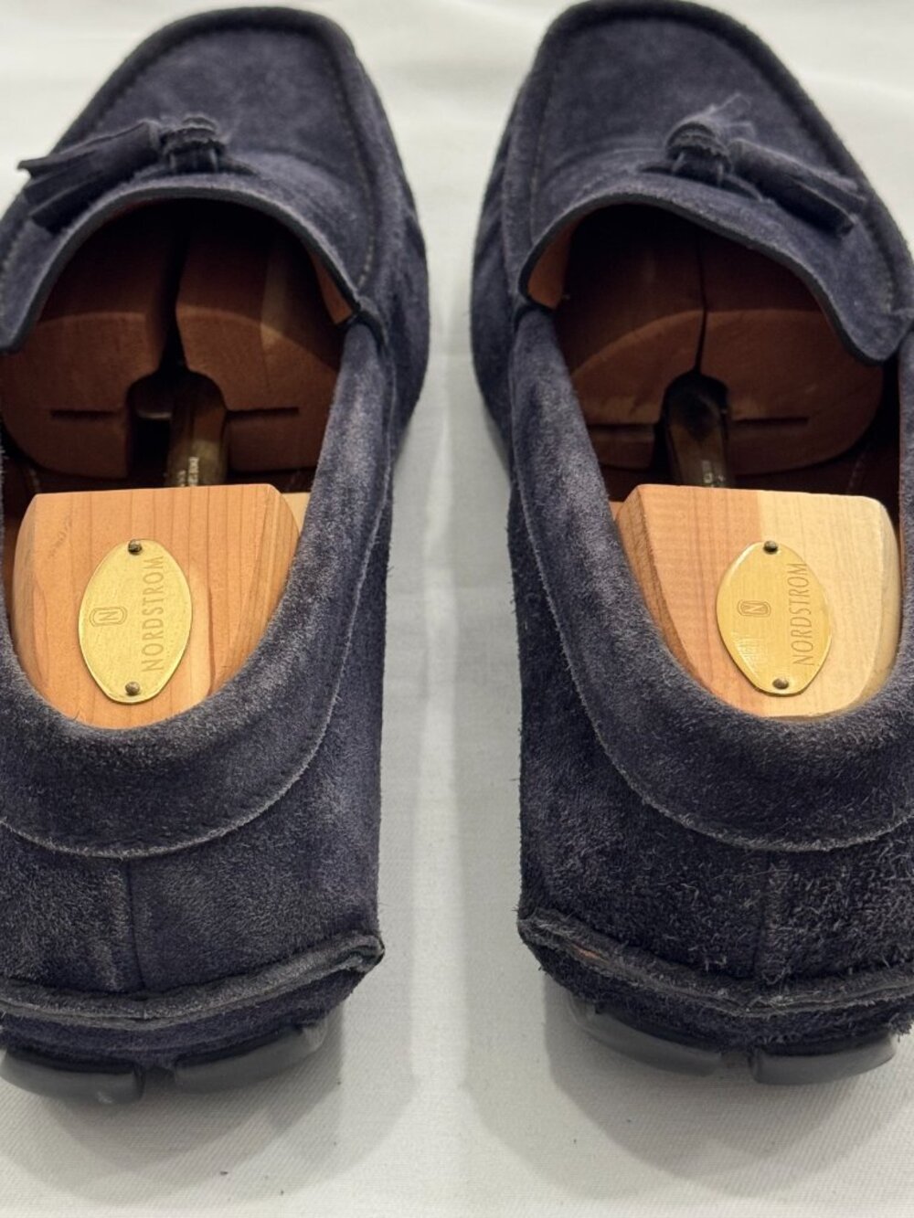 Prada Men's Suede Blue Tassles Loafers Size: 11 - Picture 3 of 9